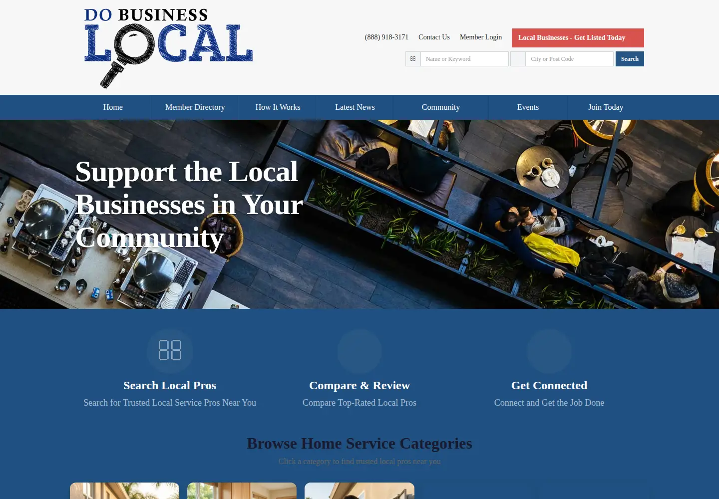 Screenshot of dobusinesslocal.com