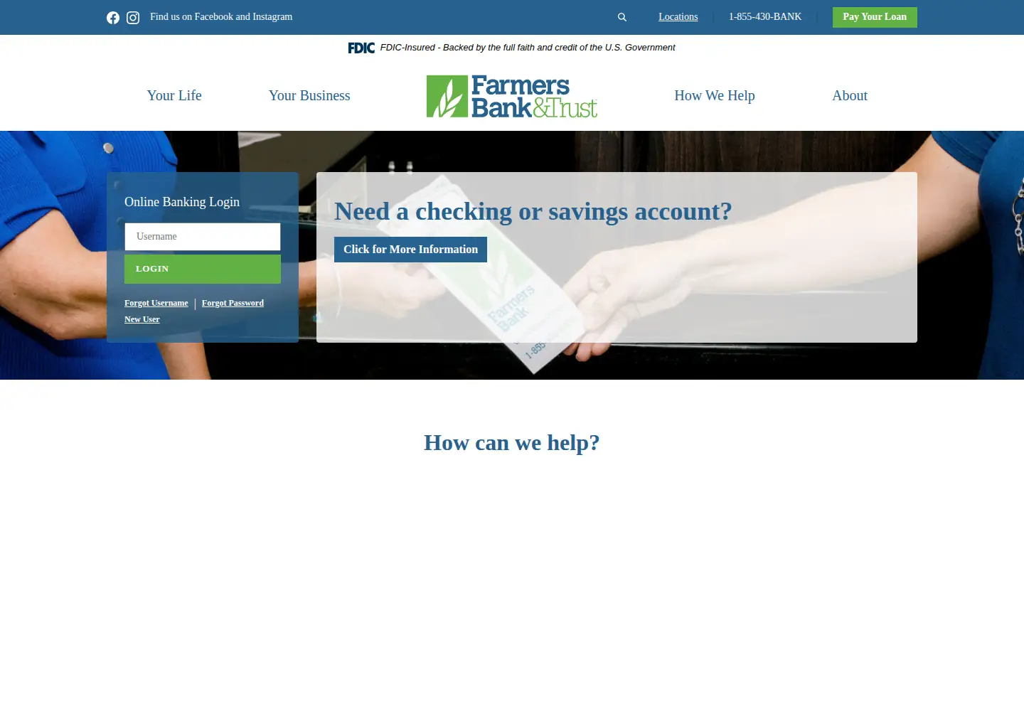 Screenshot of farmers247.com