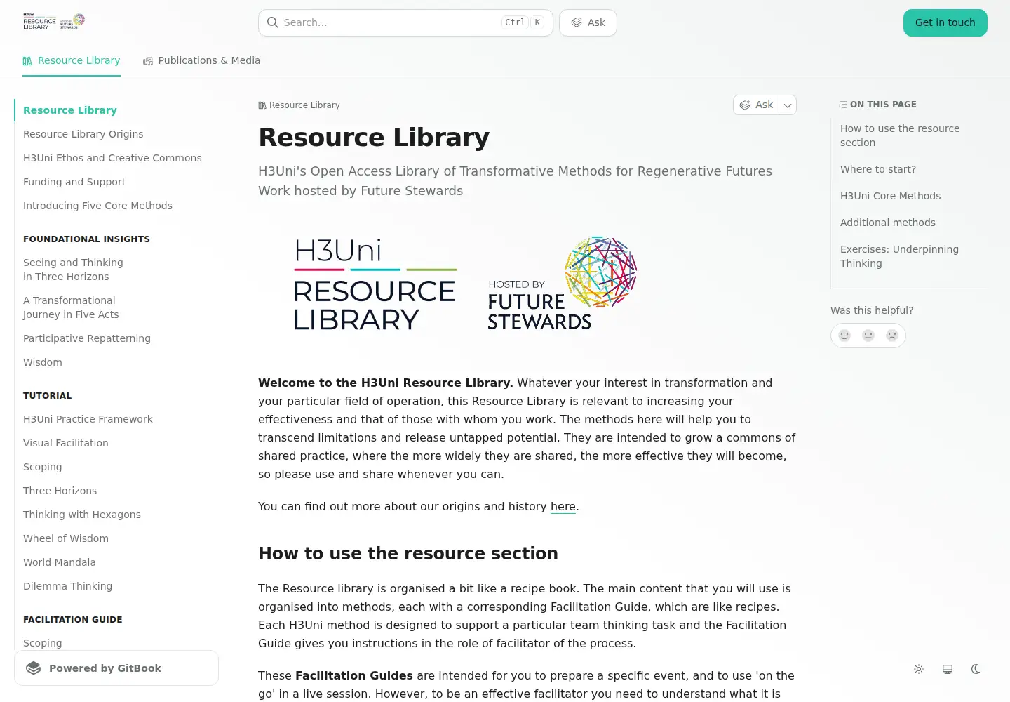 Captured homepage of h3uni.org in the current scan