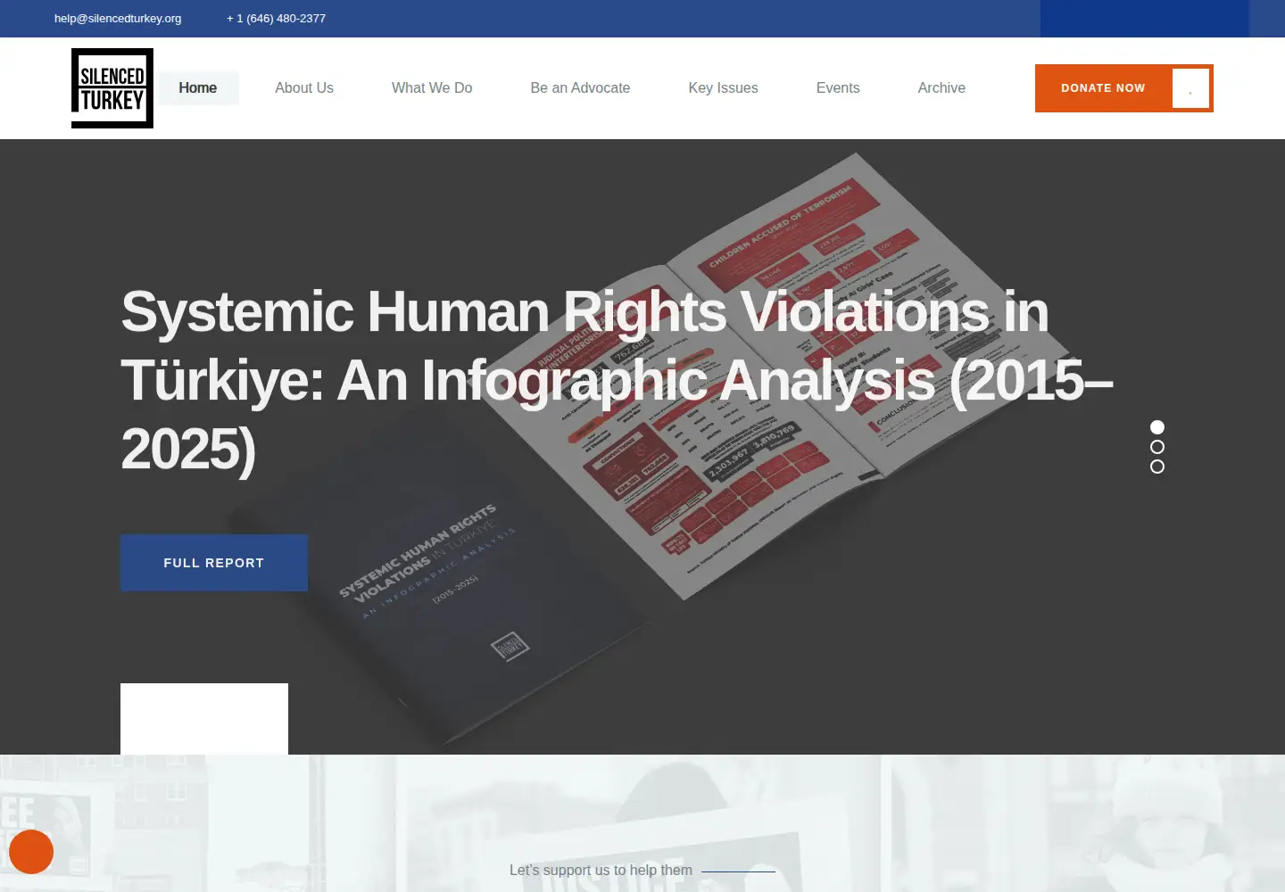 Screenshot of silencedturkey.org