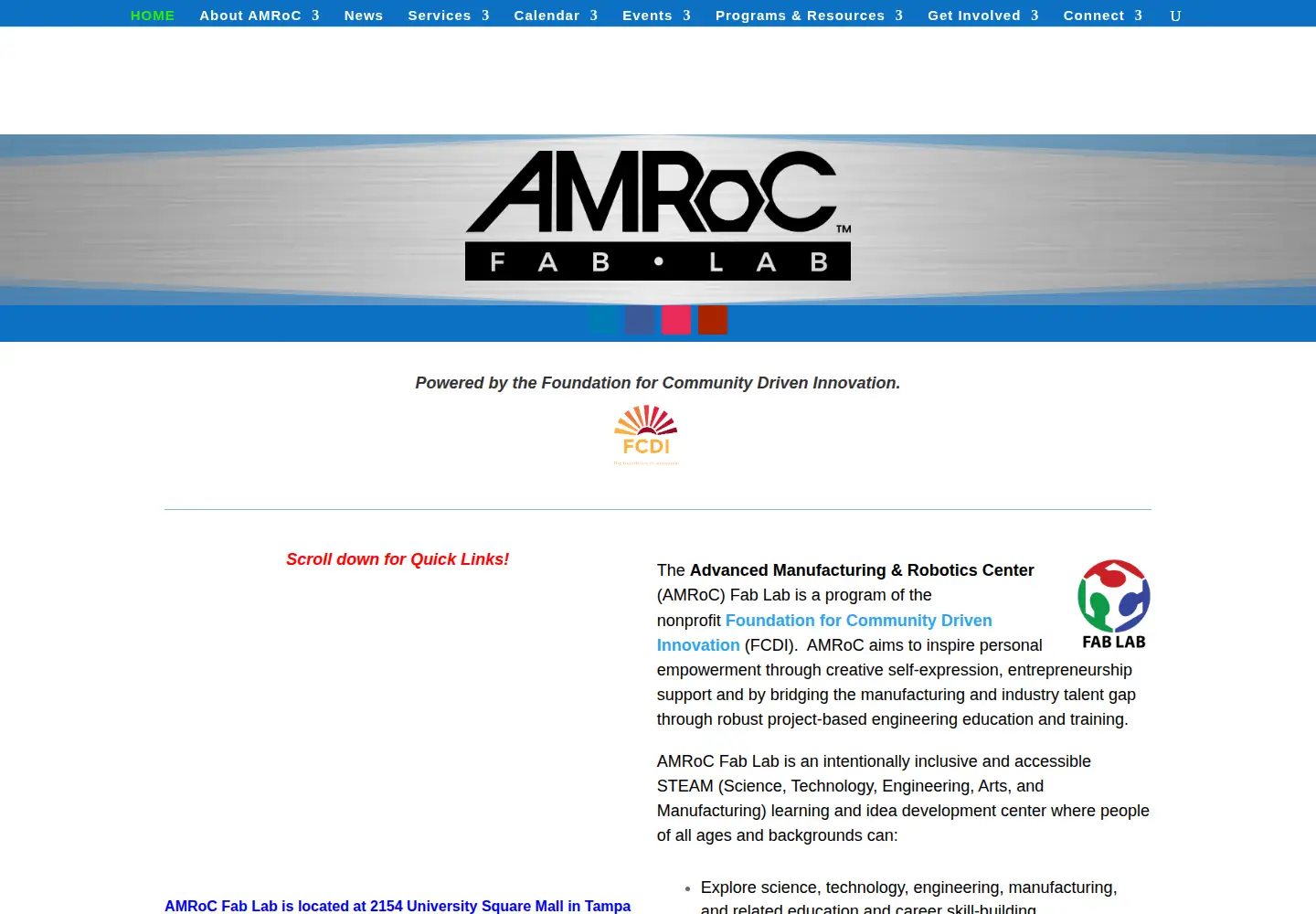 Screenshot of amroctampabay.com