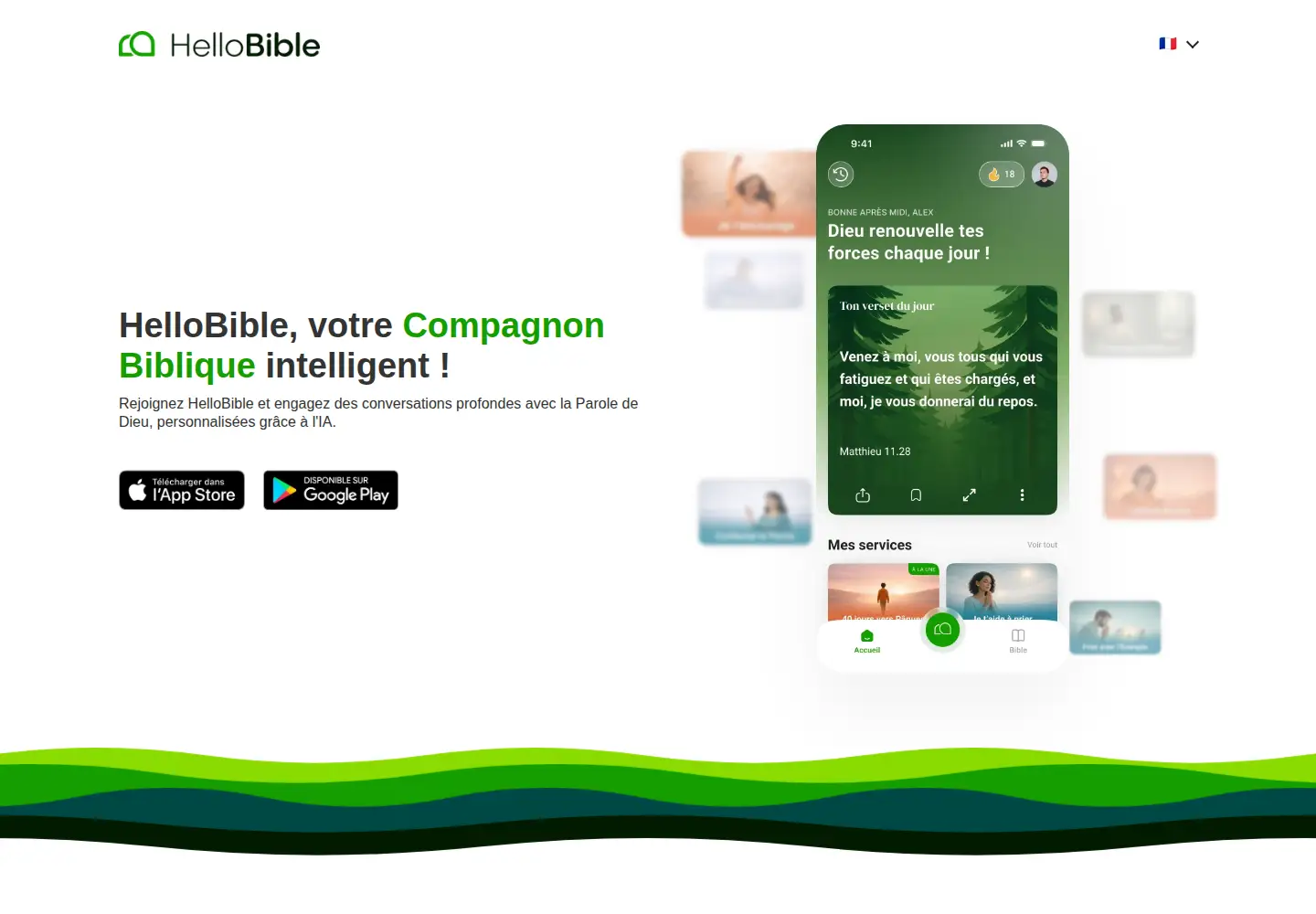 Screenshot of hellobible.ai