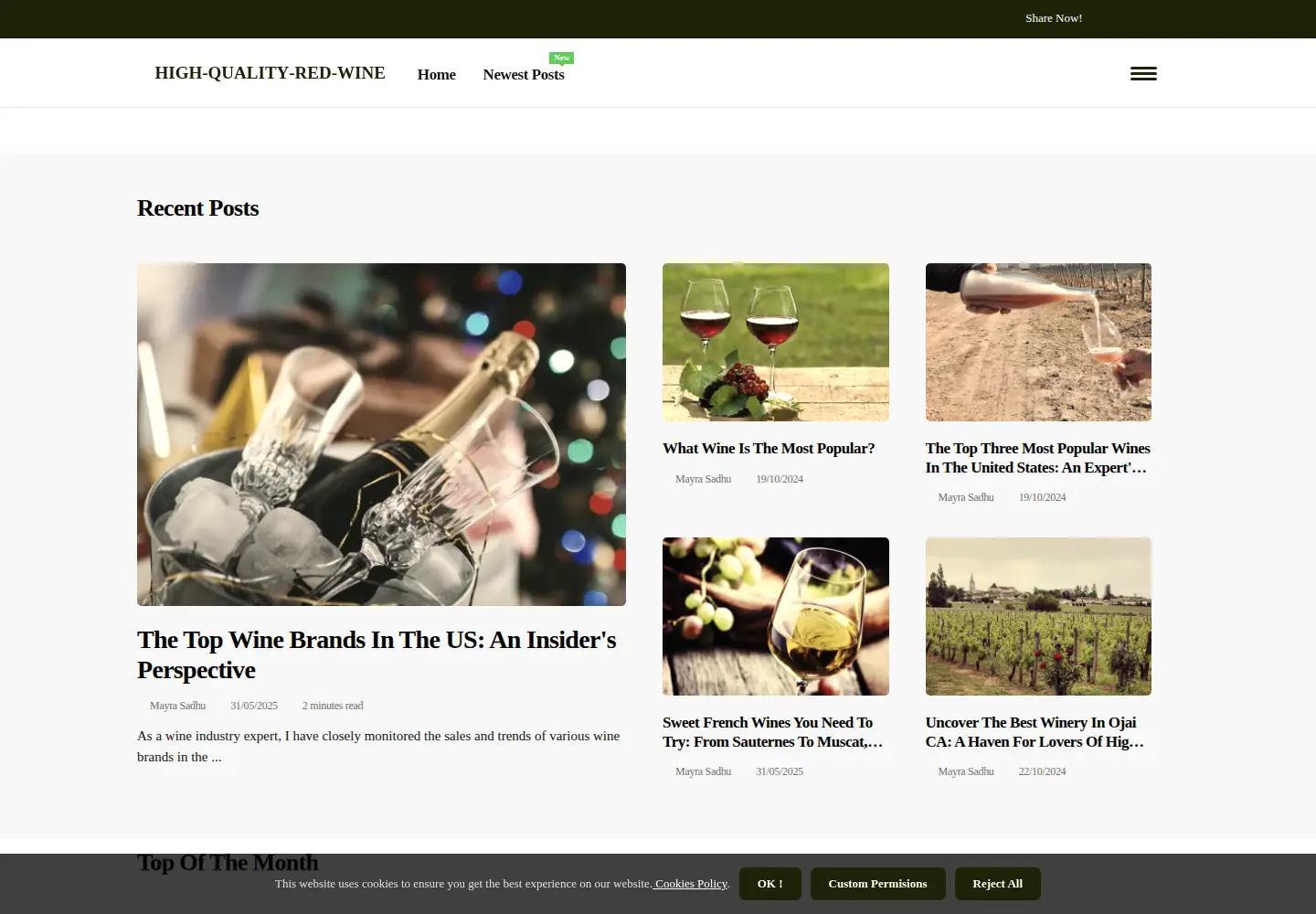 Screenshot of high-quality-red-wine.com