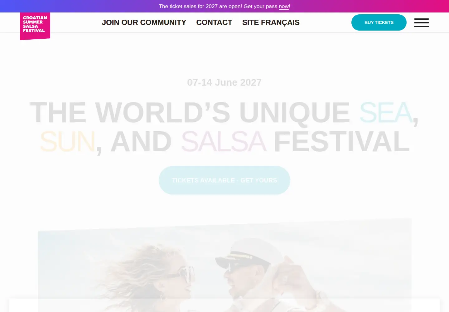 Screenshot of crosalsafestival.com