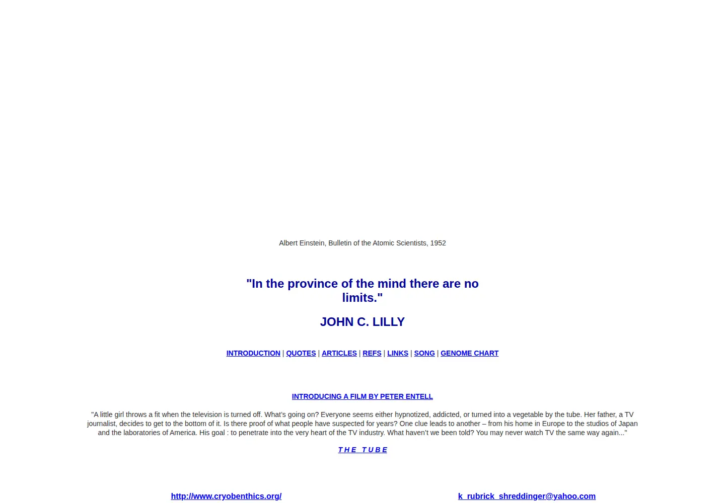 Screenshot of regainyourbrain.org