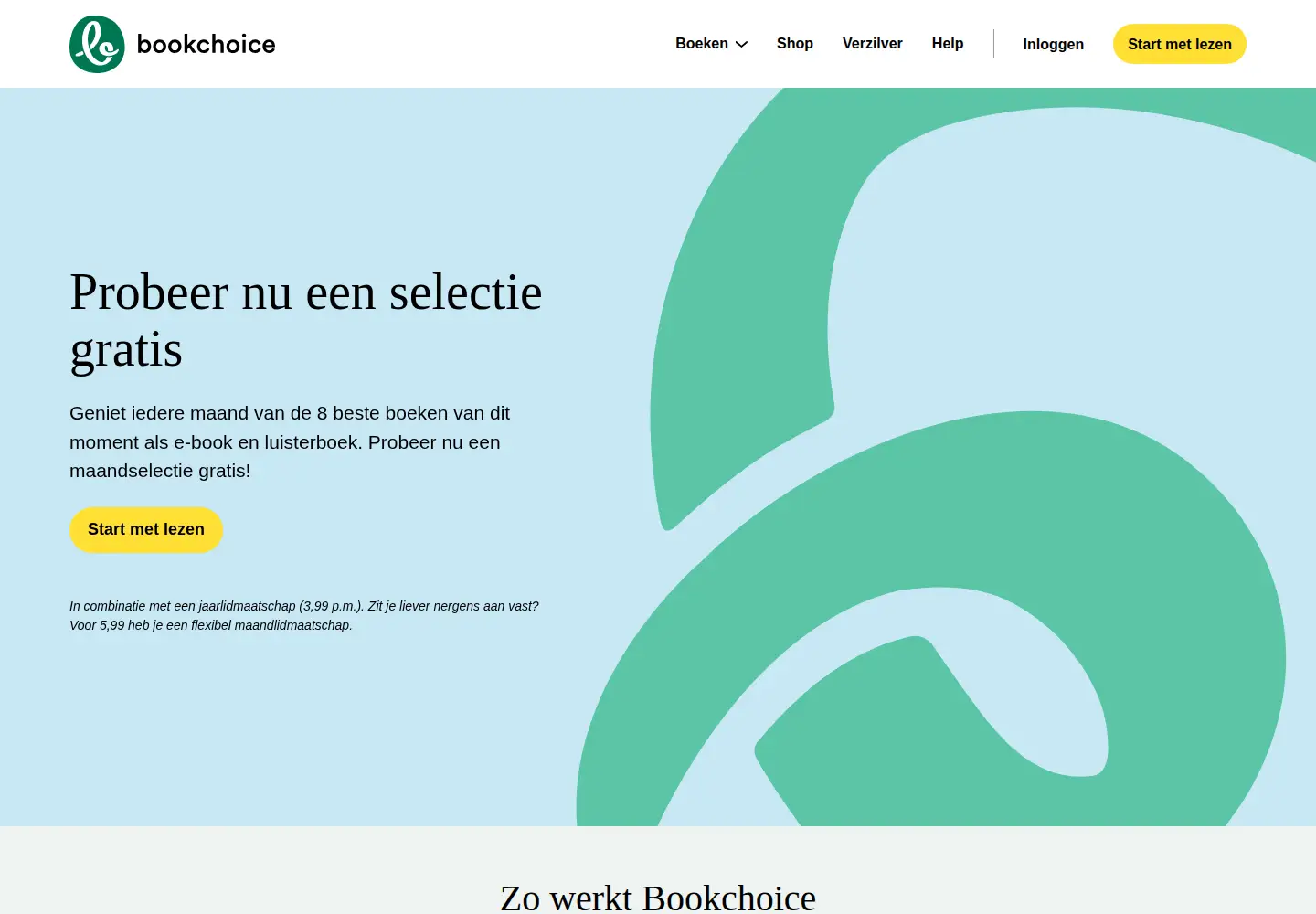 Captured homepage of bookchoice.com in the current scan