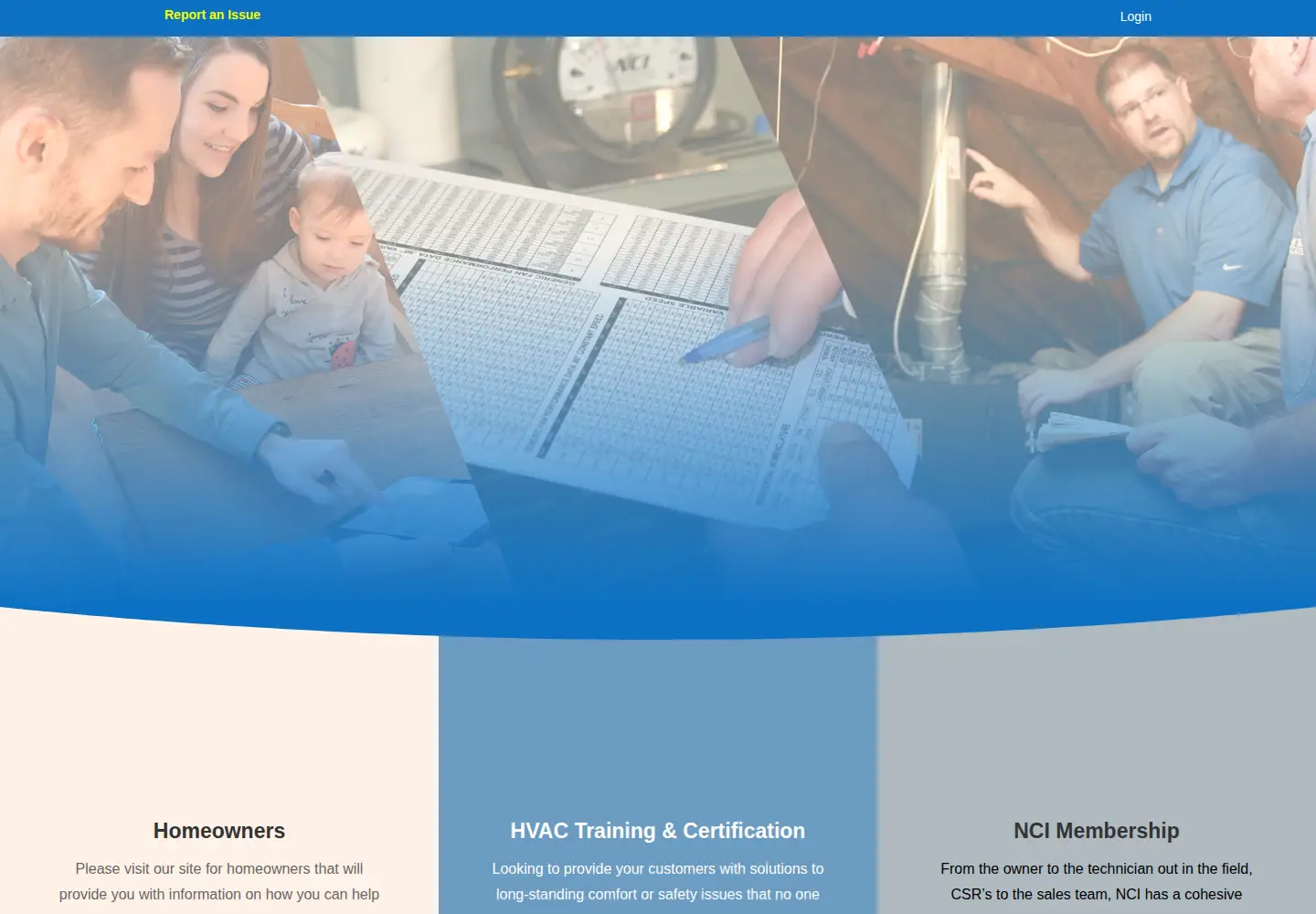 Screenshot of nationalcomfortinstitute.com