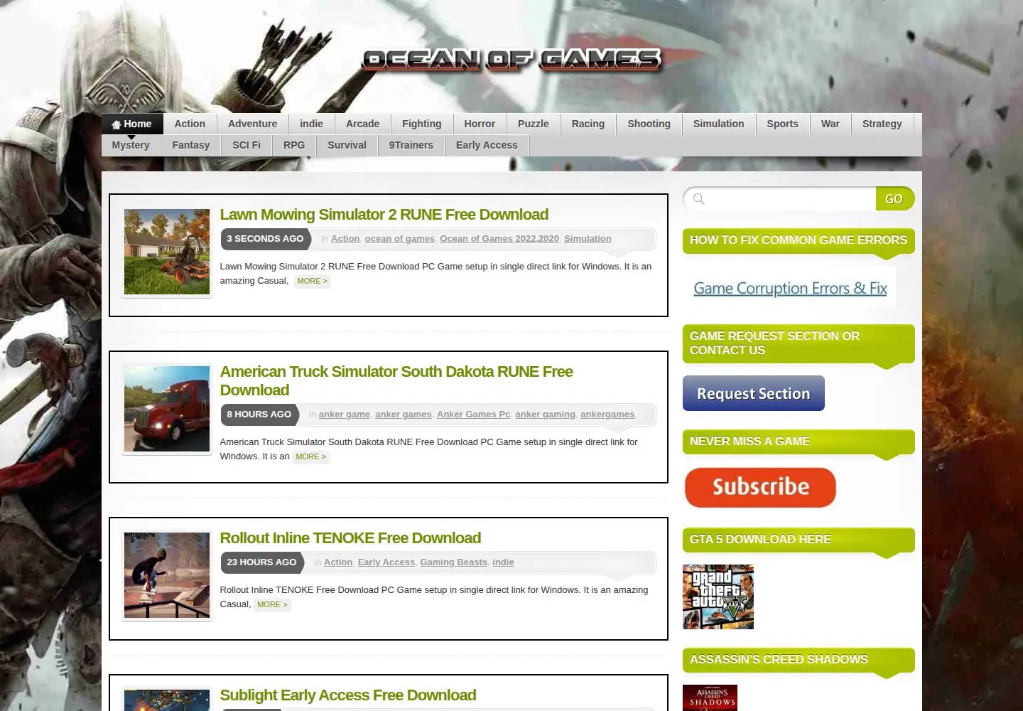 Captured homepage of bucketworks.org in the current scan