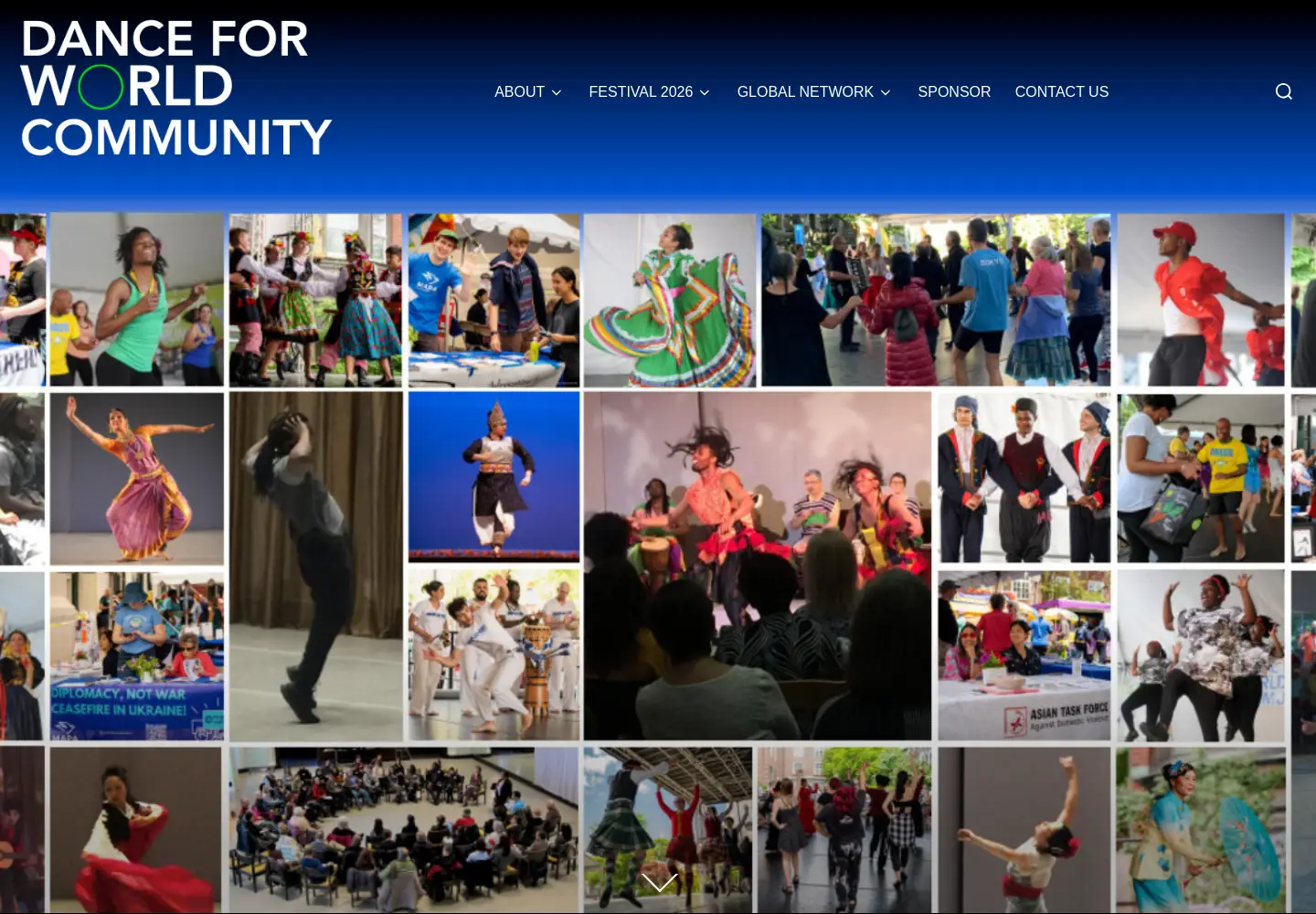 Screenshot of danceforworldcommunity.org