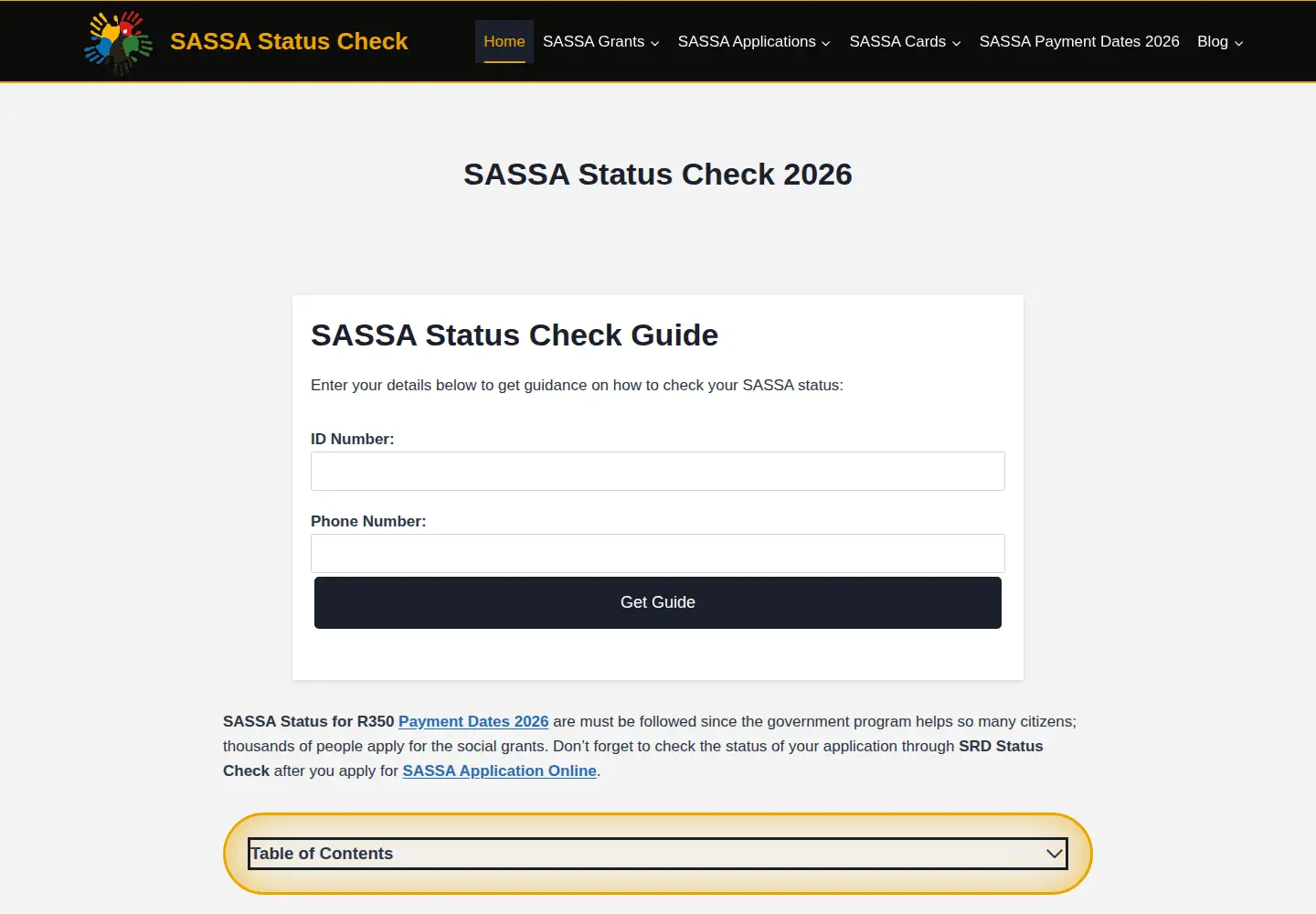 Screenshot of thesassacheck.com