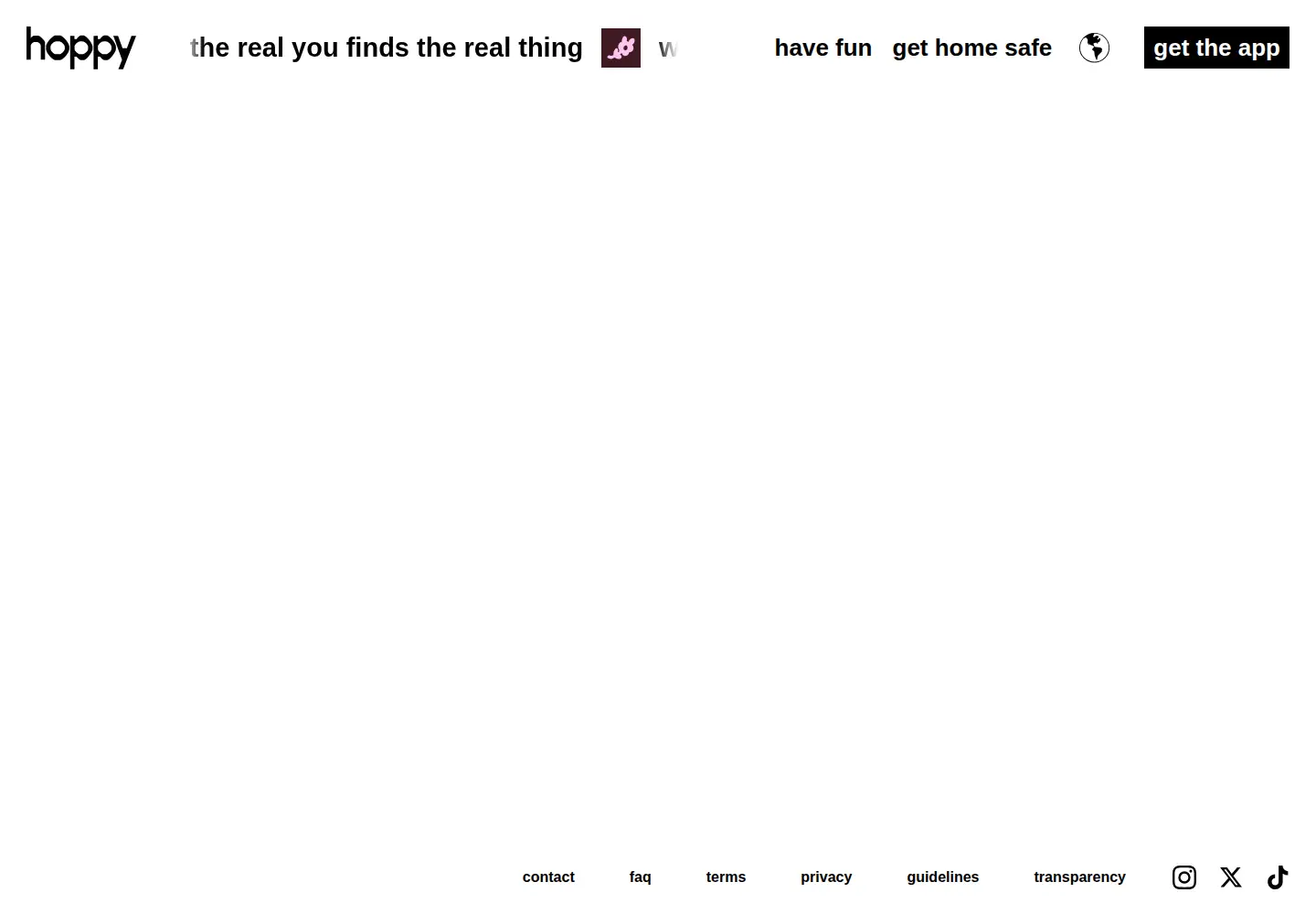 Screenshot of hoppy.com