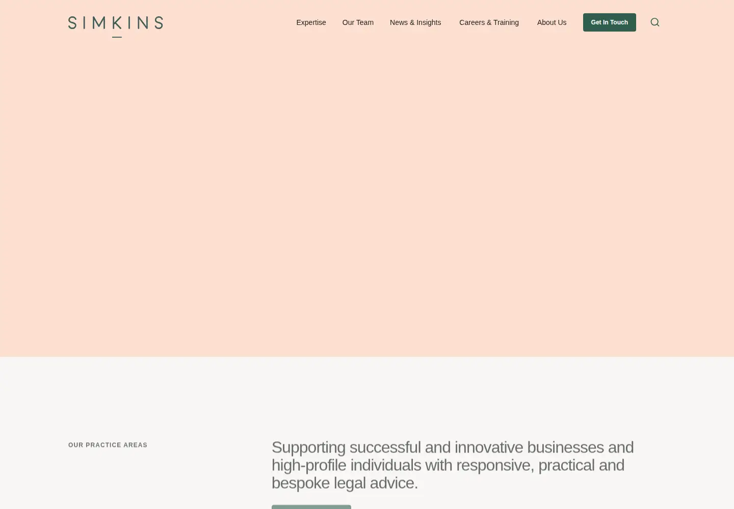 Captured homepage of simkins.co.uk in the current scan