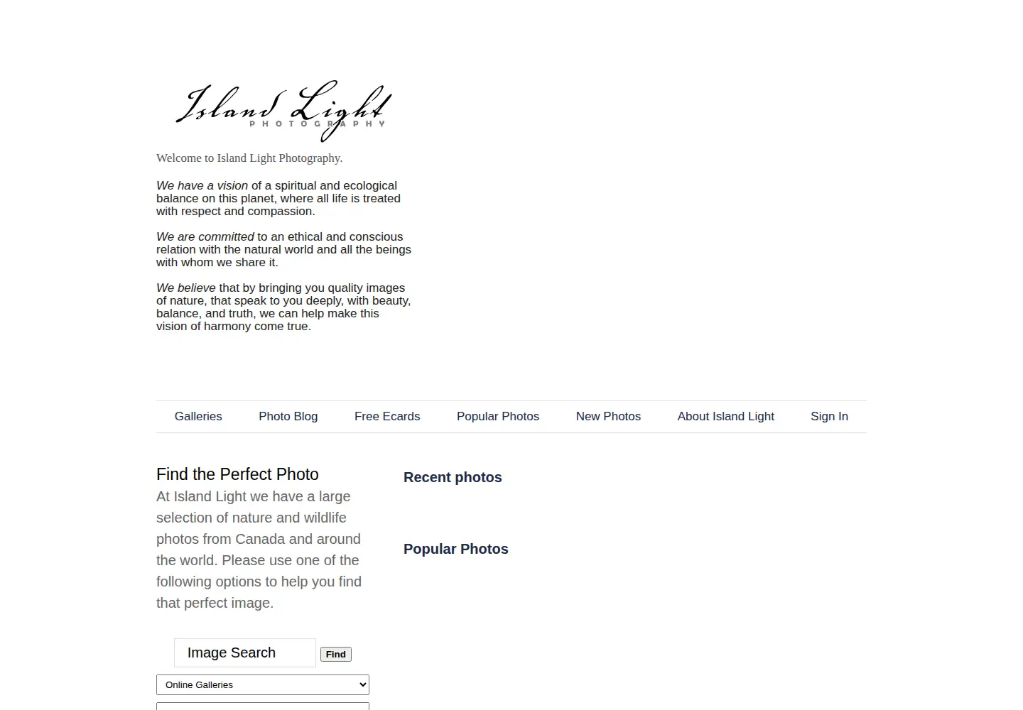 Screenshot of islandlight.ca