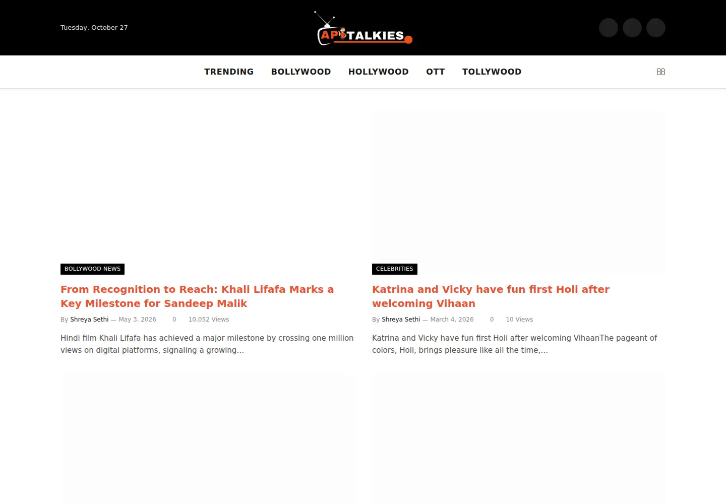 Screenshot of aptalkies.com