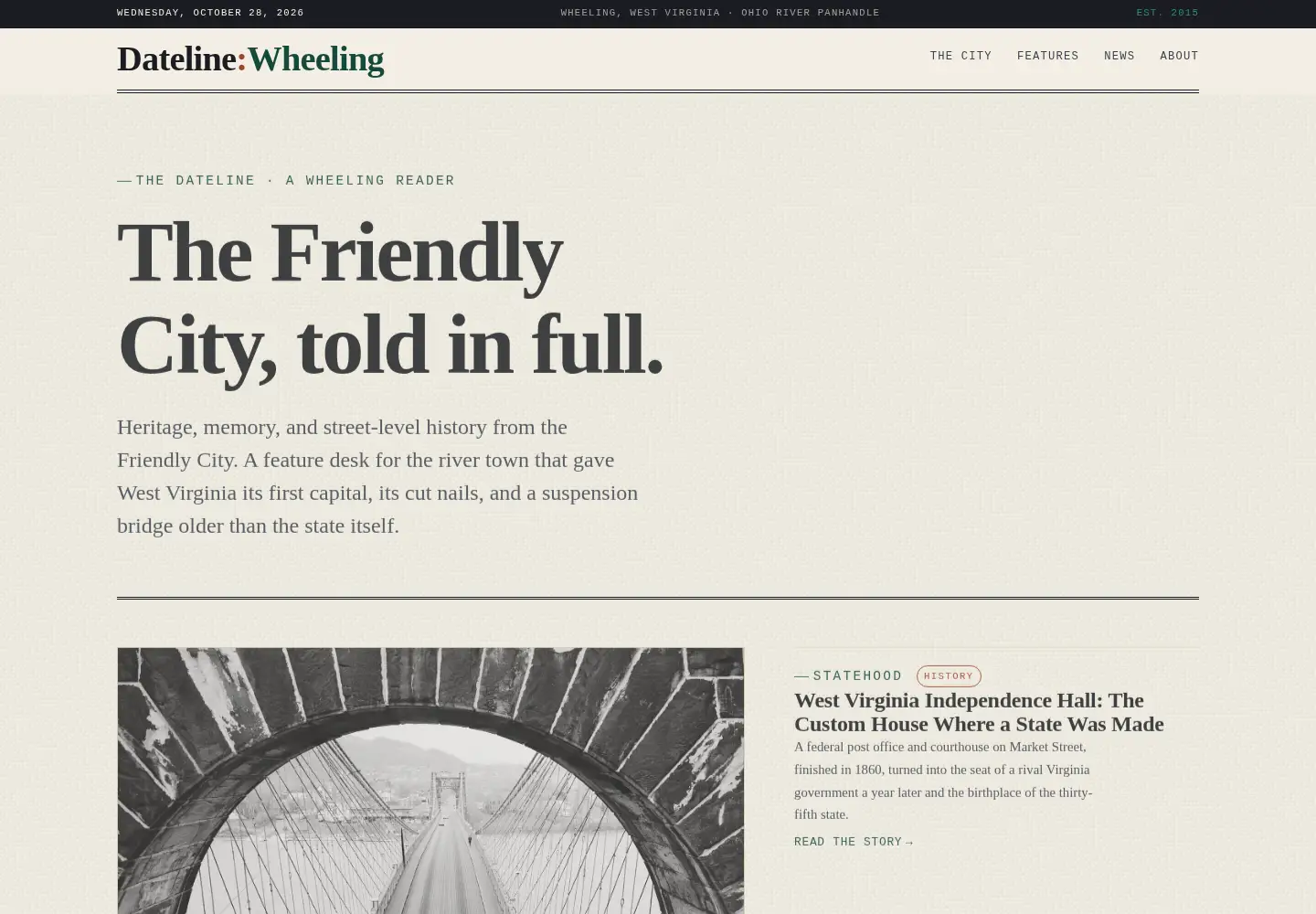 Screenshot of datelinewheeling.com