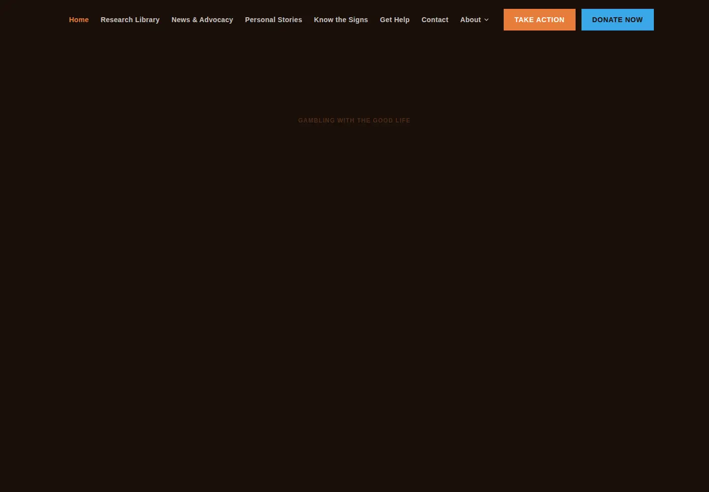 Captured homepage of gamblingwiththegoodlife.com in the current scan