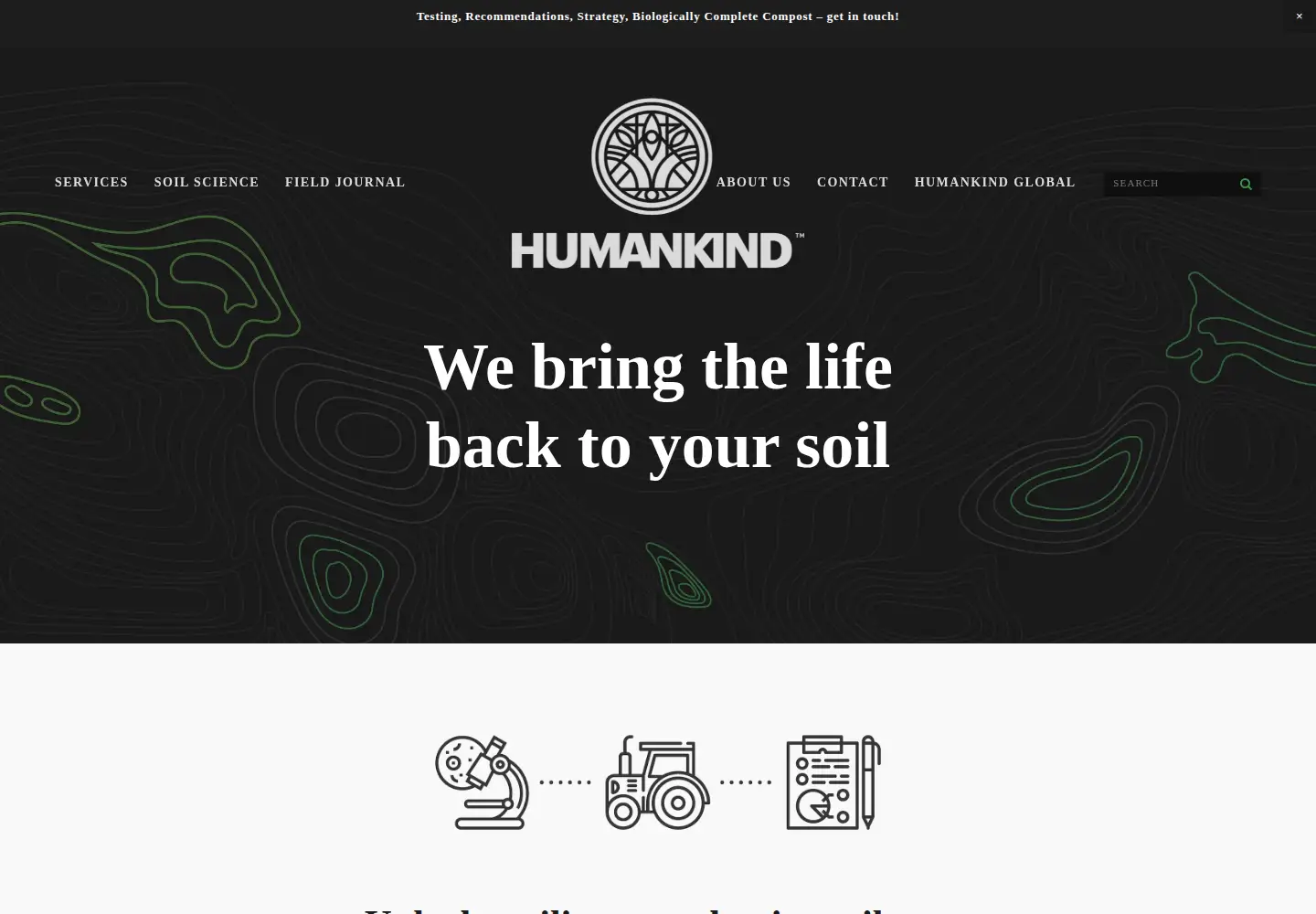 Captured homepage of humankindoregon.com in the current scan