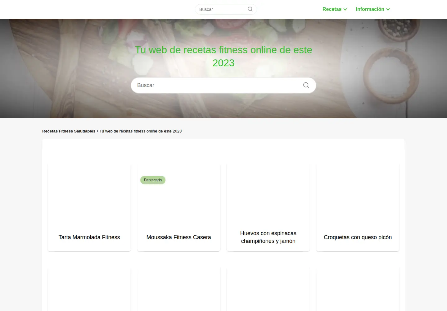Screenshot of recetasfitness10.com