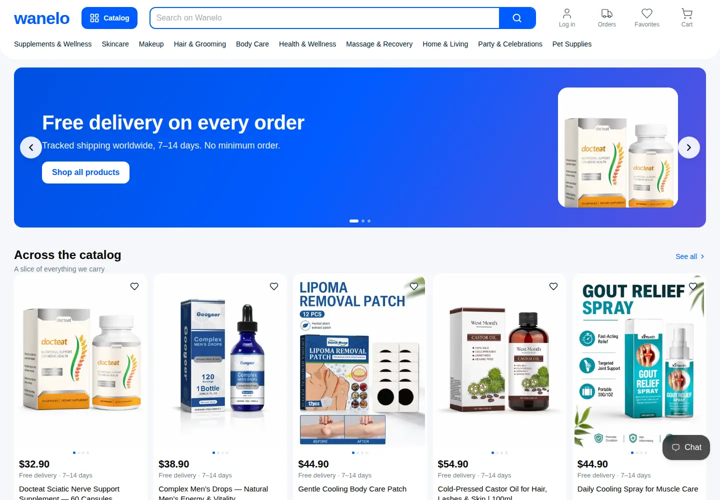 Screenshot of wanelo.co