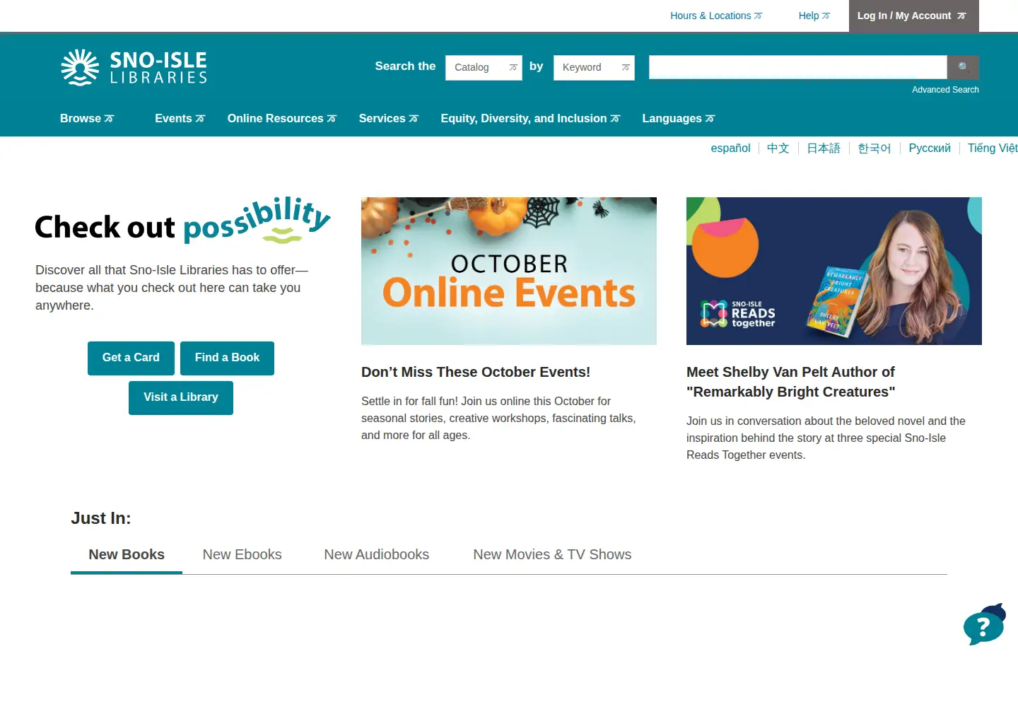 Screenshot of sno-isle.org