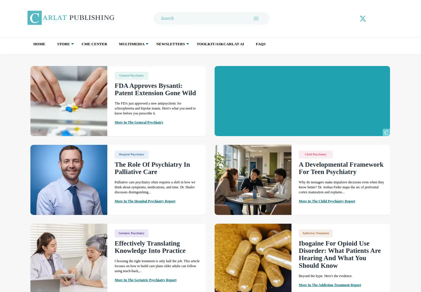 Screenshot of thecarlatreport.com