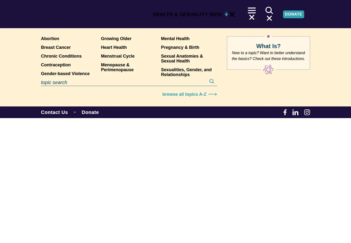 Screenshot of ourbodiesourselves.org