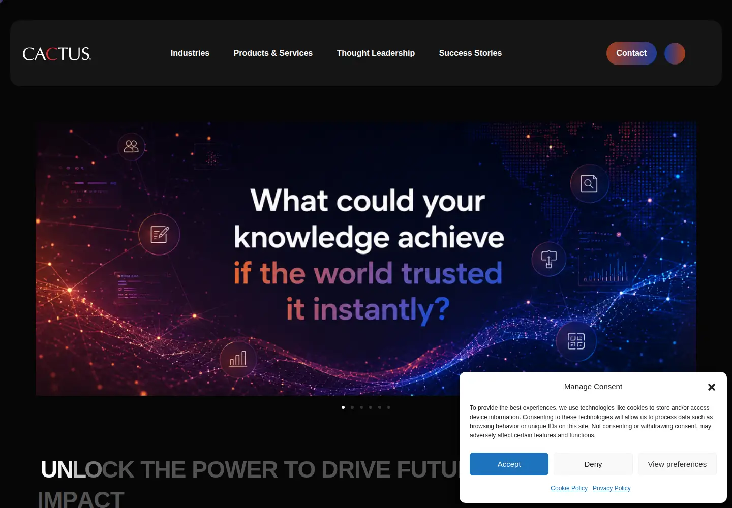 Screenshot of cactusglobal.com