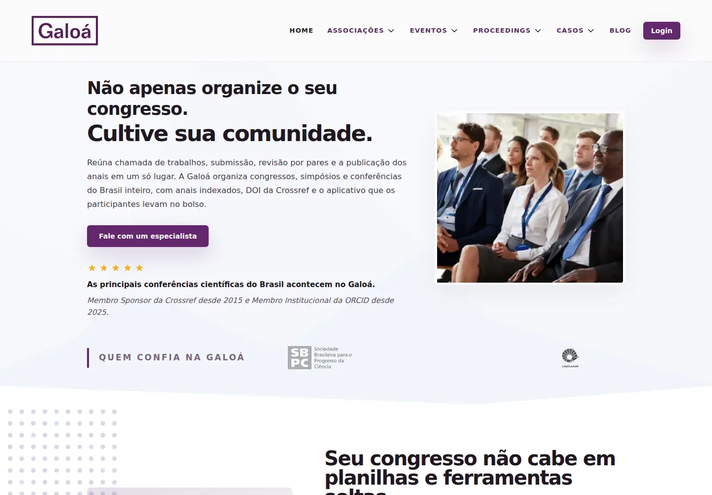 Screenshot of galoa.com.br