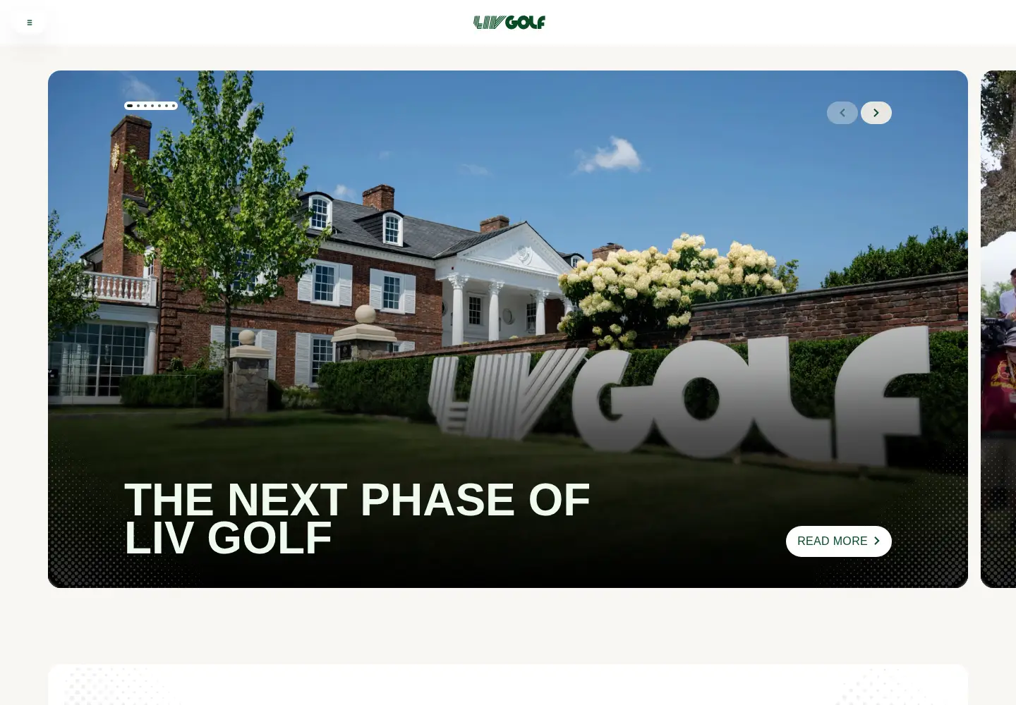 Captured homepage of livgolf.com in the current scan