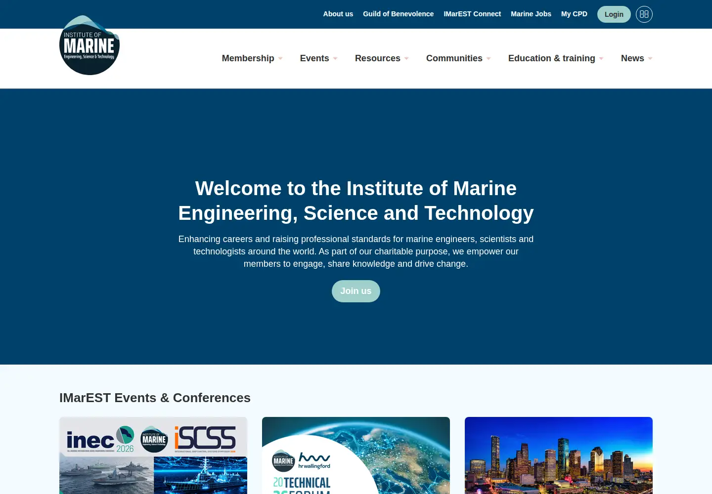 Screenshot of imarest.org