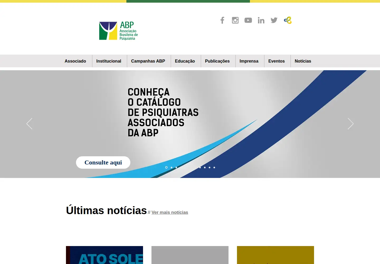 Screenshot of abp.org.br