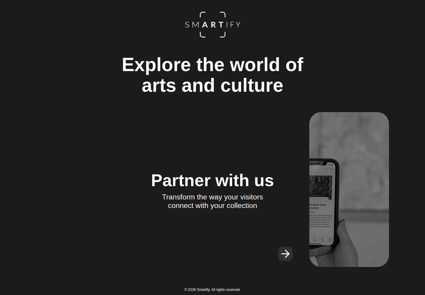 Screenshot of smartify.org