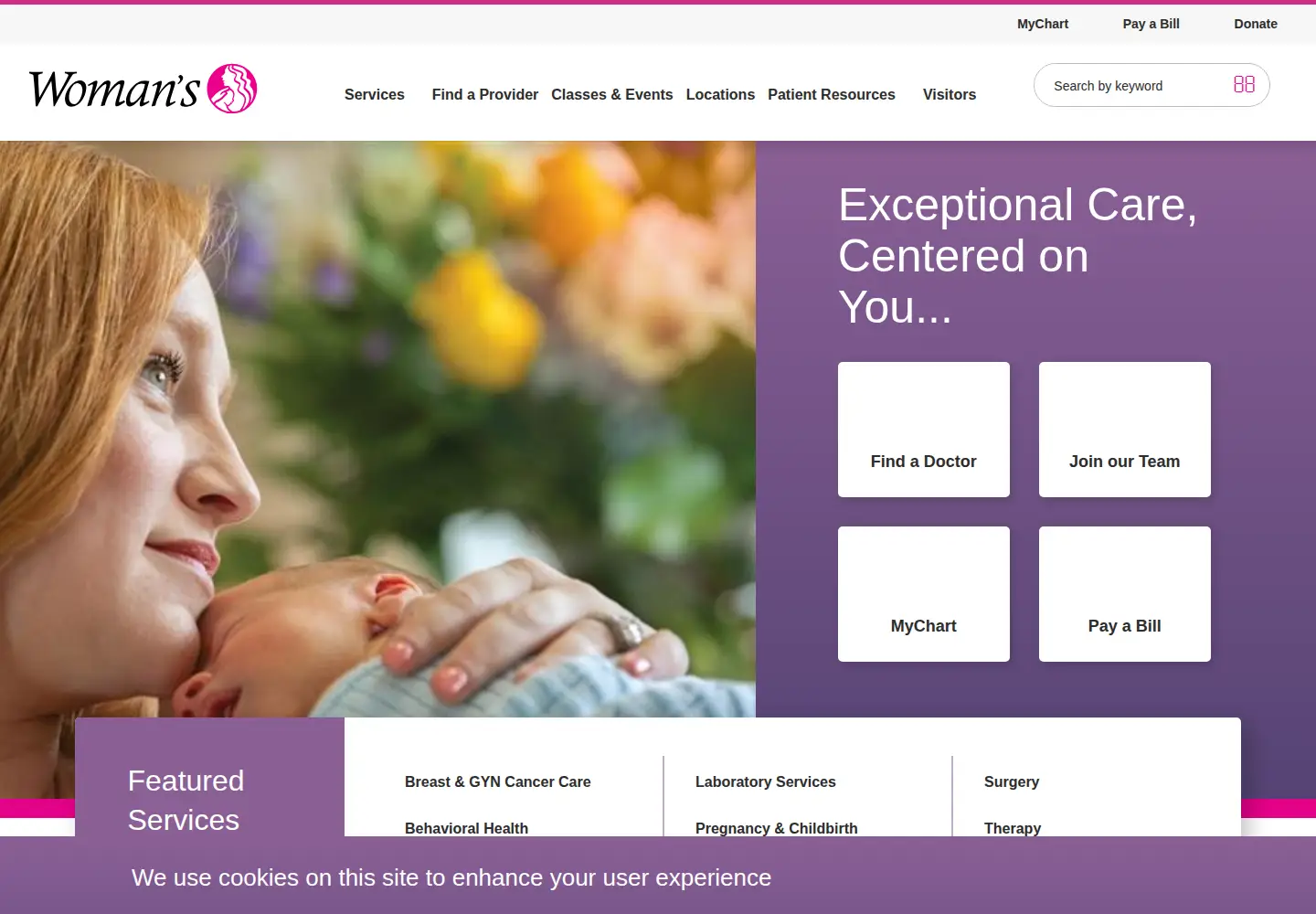 Screenshot of womans.org