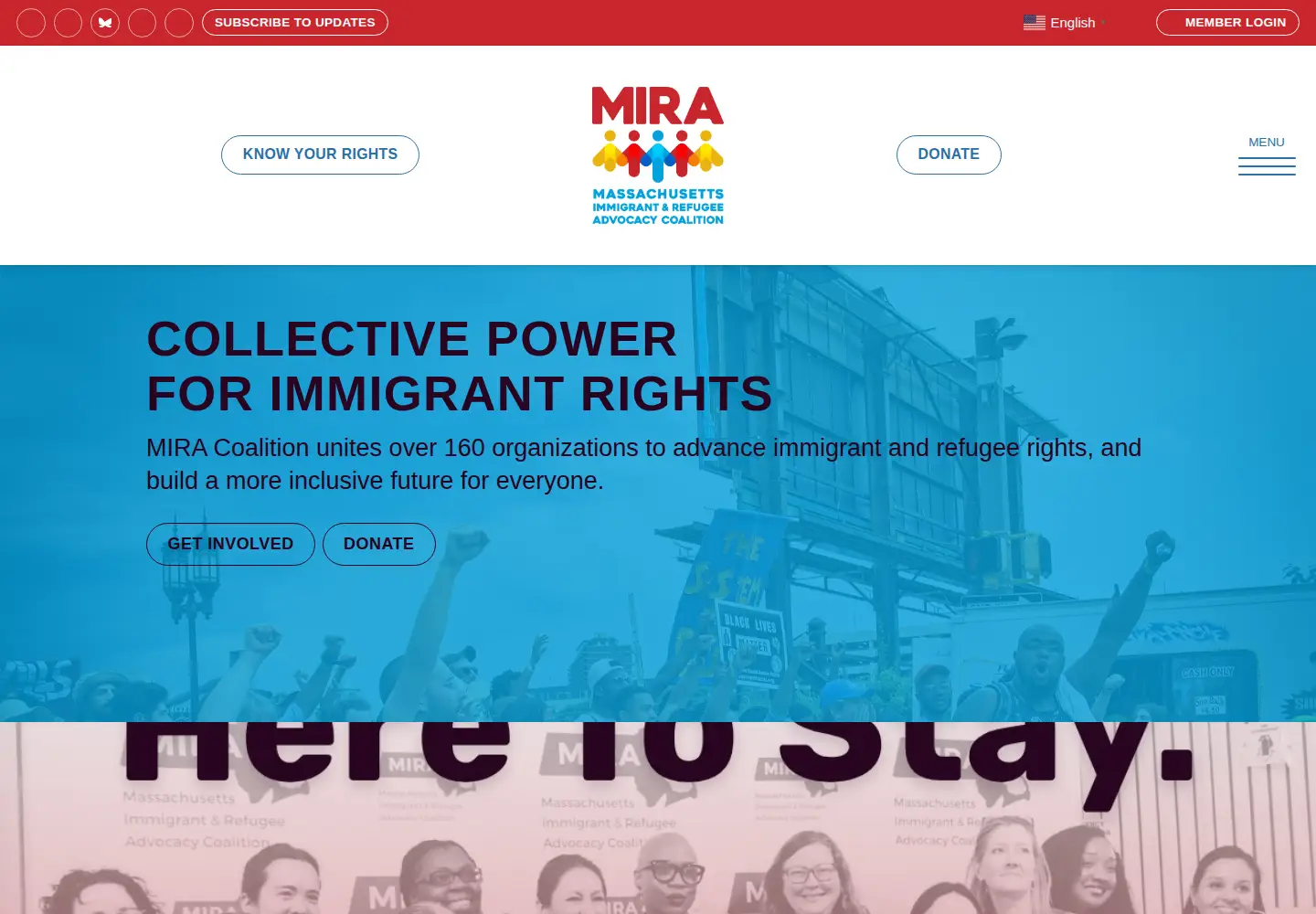 Screenshot of miracoalition.org
