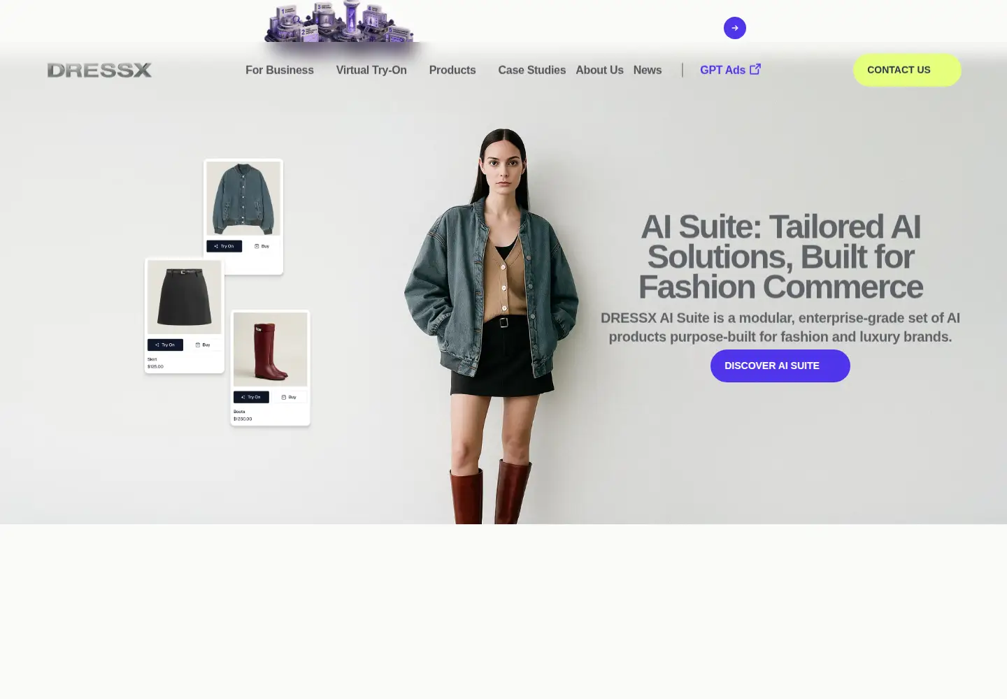 Screenshot of dressx.com