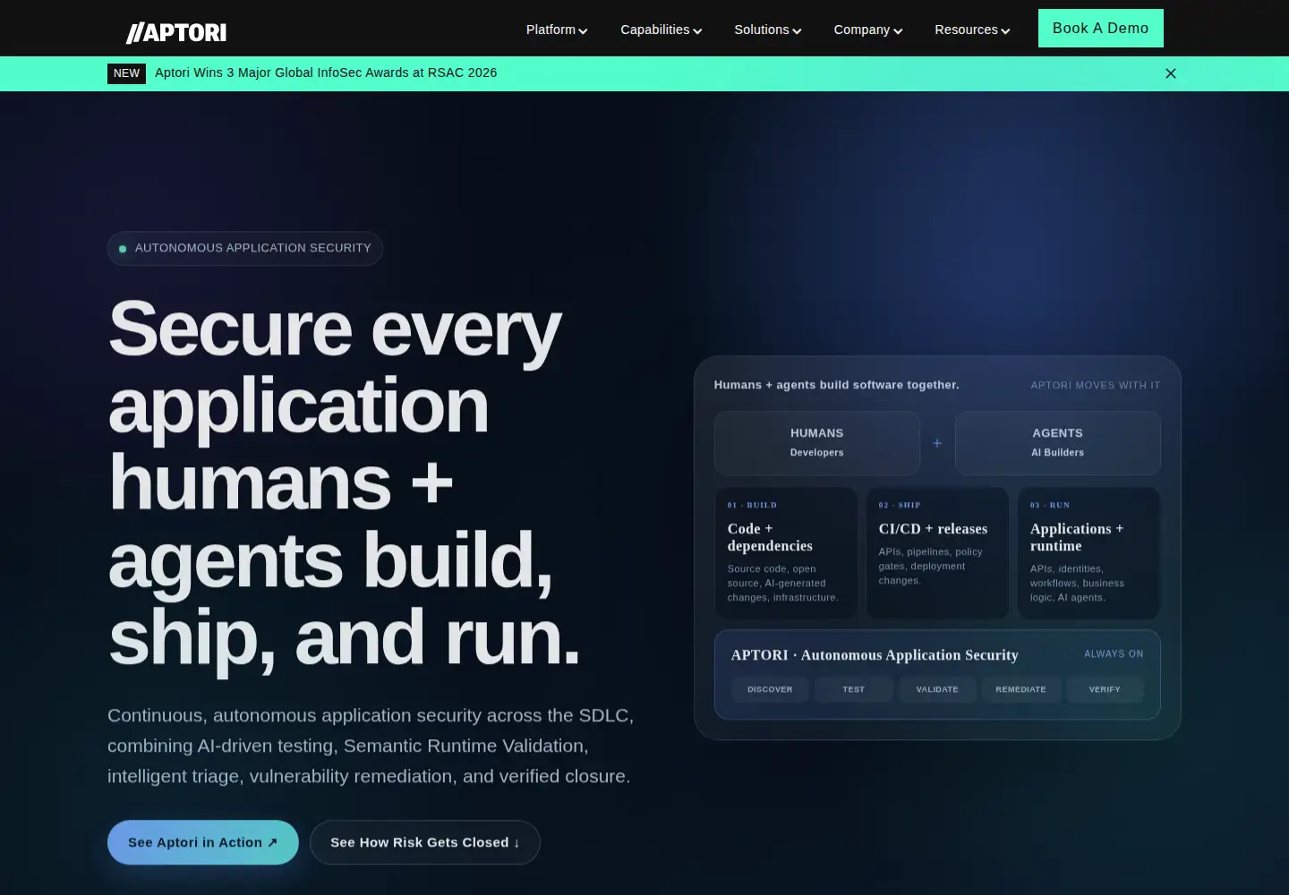 Screenshot of aptori.dev
