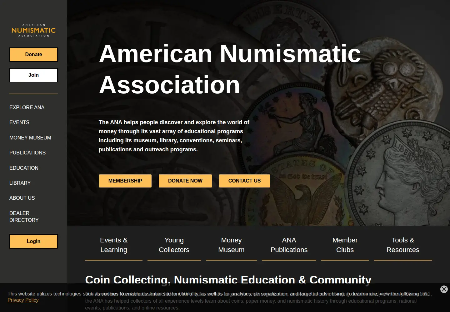 Screenshot of money.org