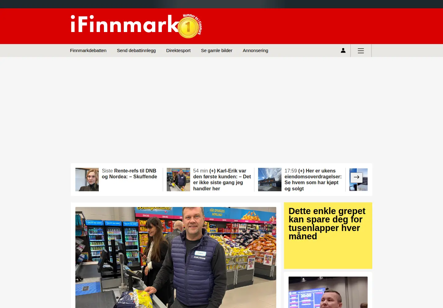 Screenshot of ifinnmark.no