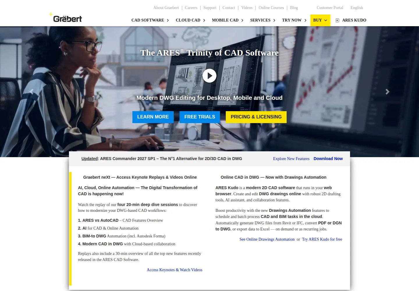 Screenshot of graebert.com