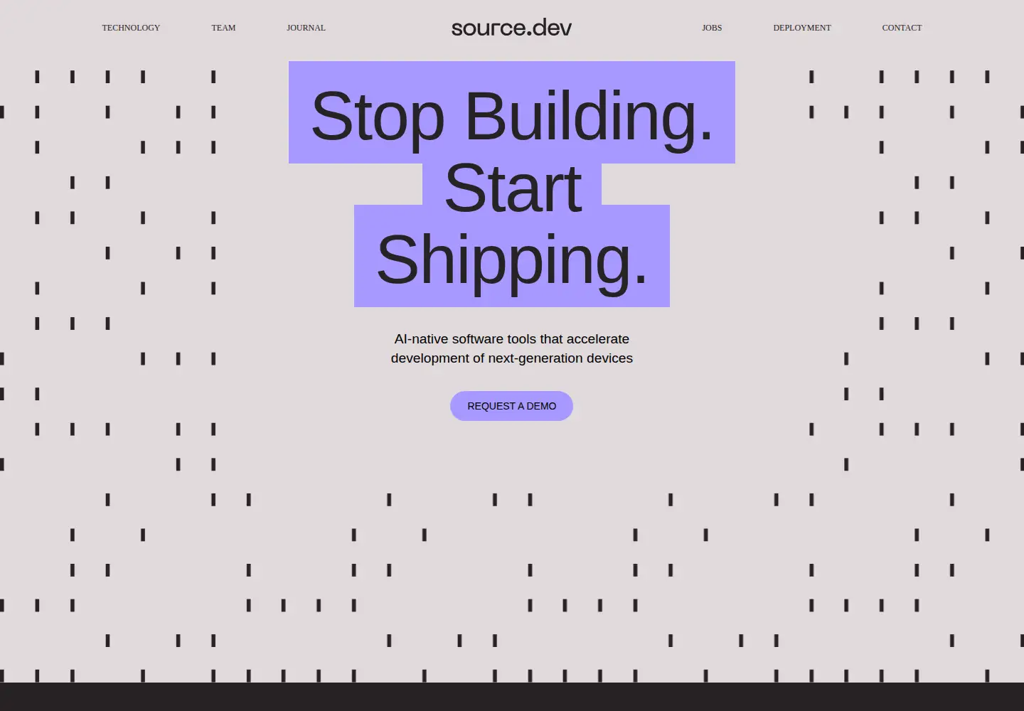 Screenshot of source.dev