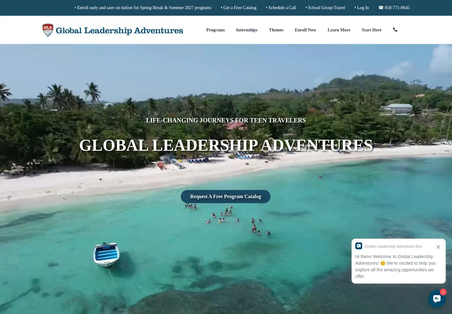 Screenshot of experiencegla.com