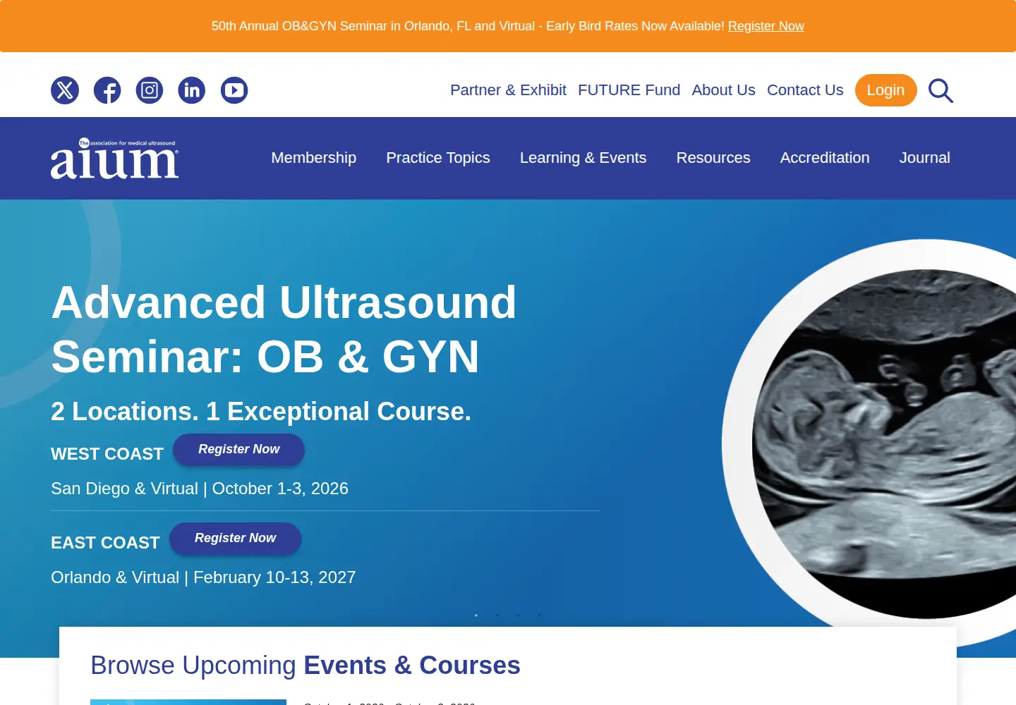 Screenshot of aium.org
