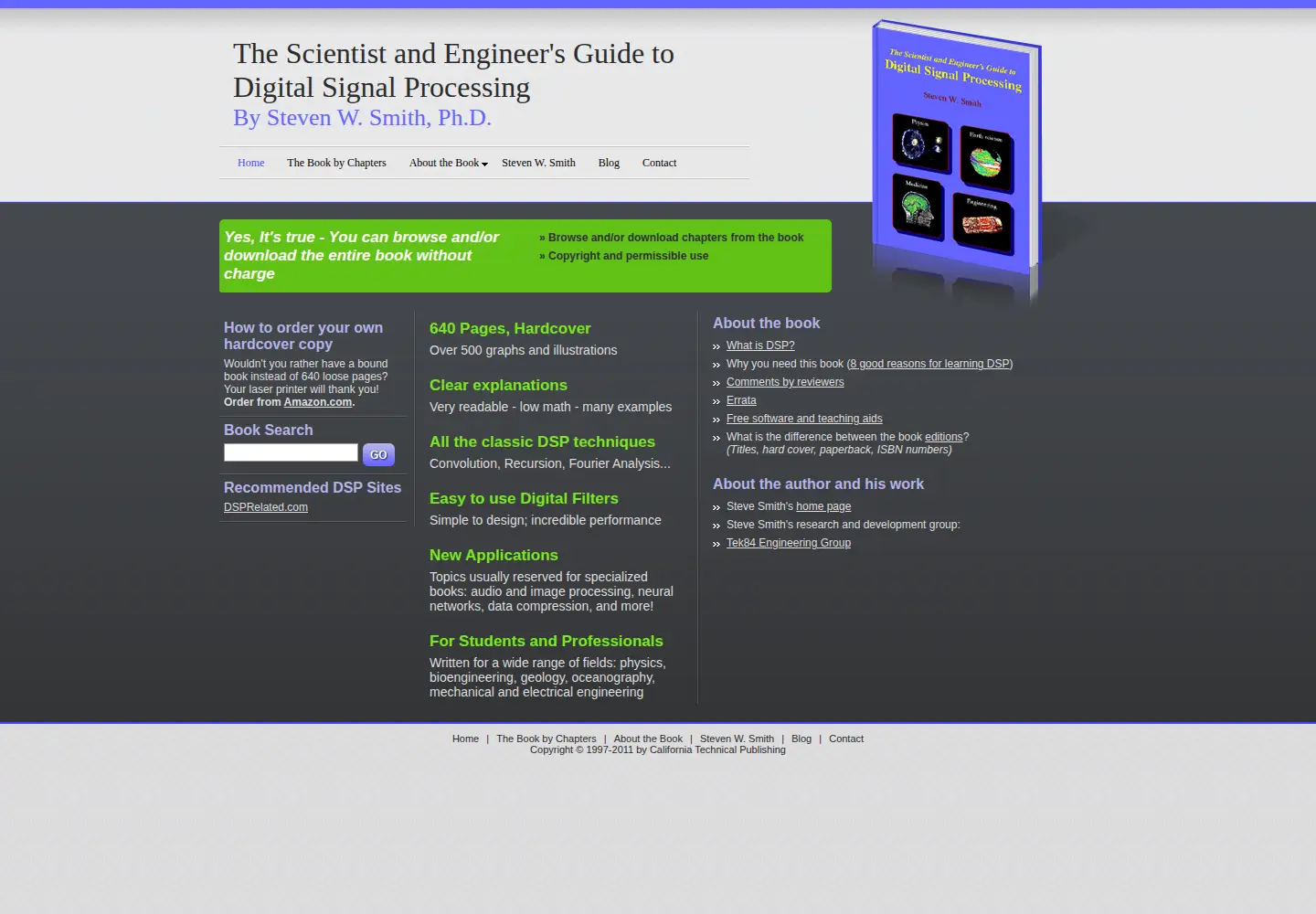 Screenshot of dspguide.com