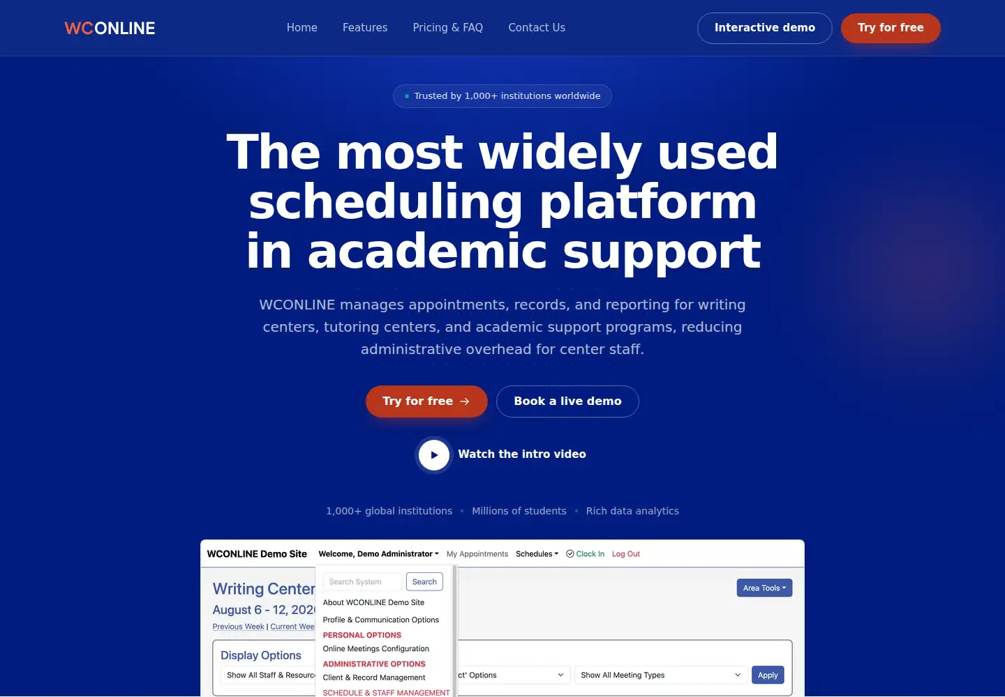 Screenshot of mywconline.com
