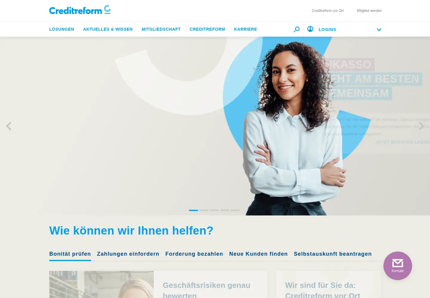 Screenshot of creditreform.de
