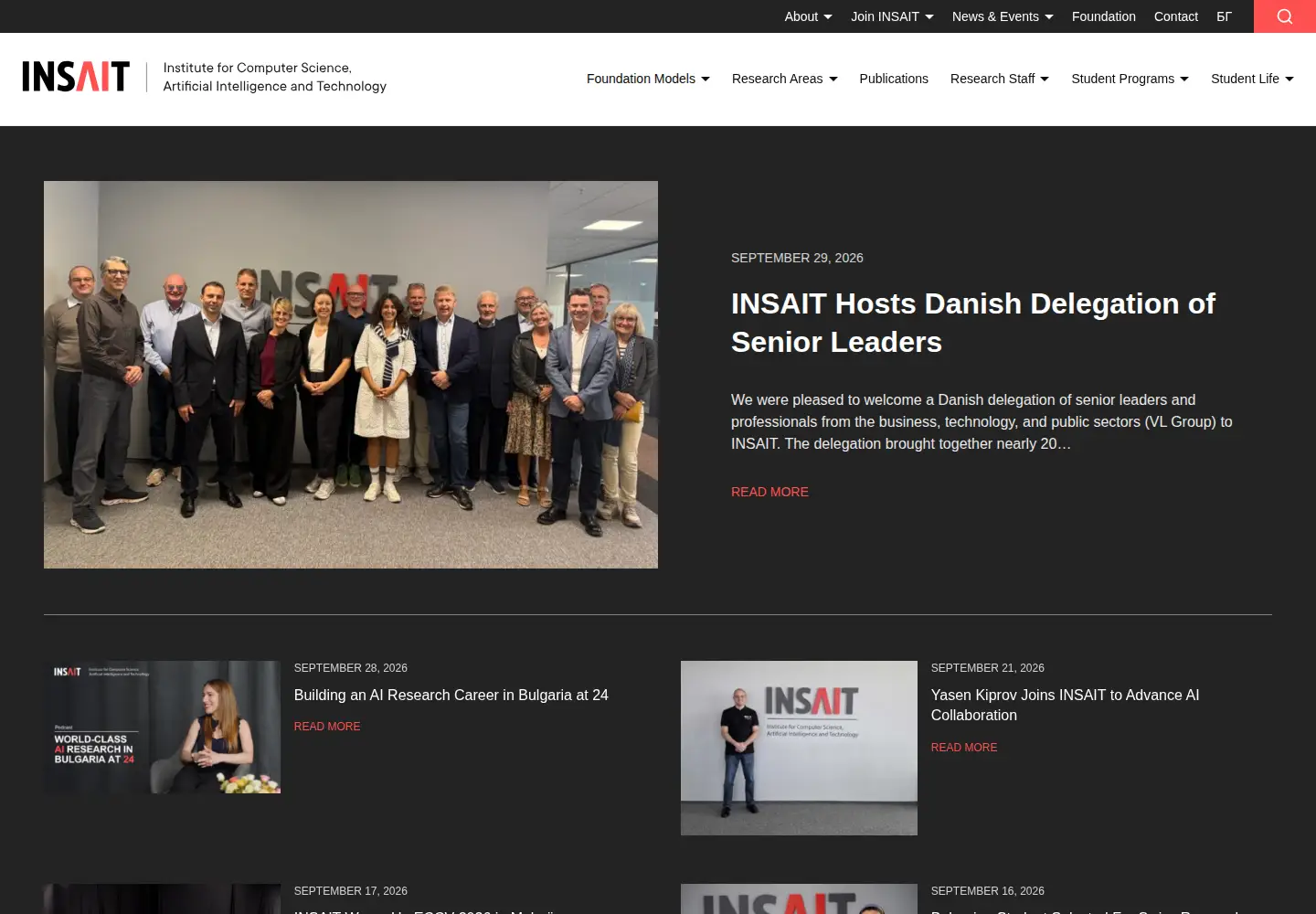Screenshot of insait.ai