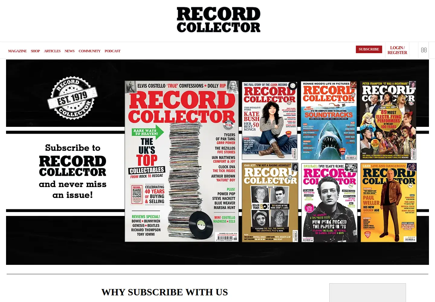 Screenshot of recordcollectormag.com