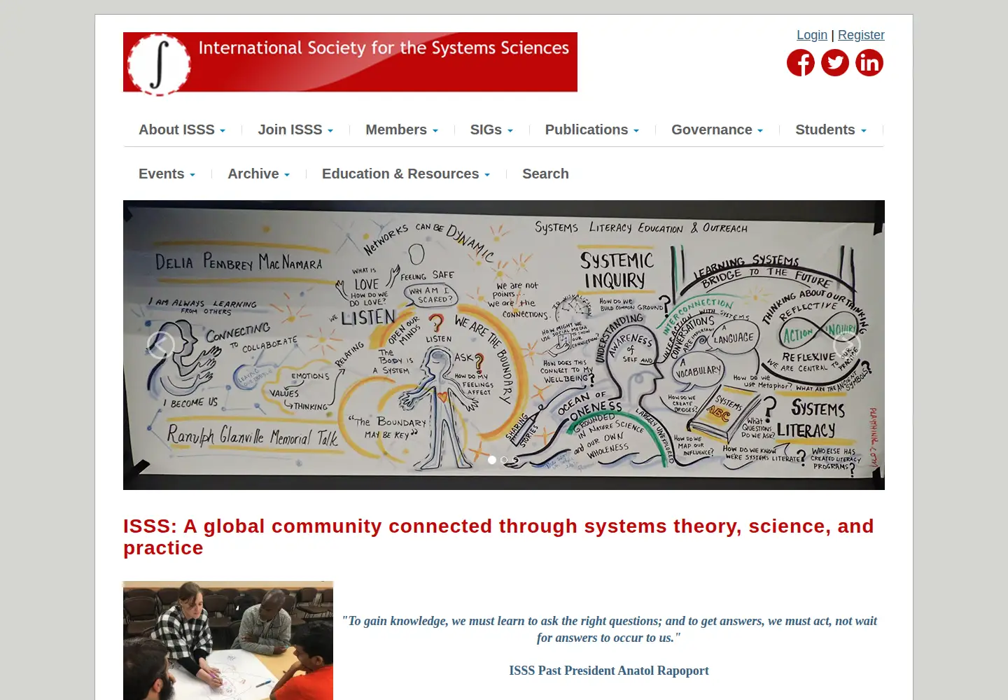 Screenshot of isss.org