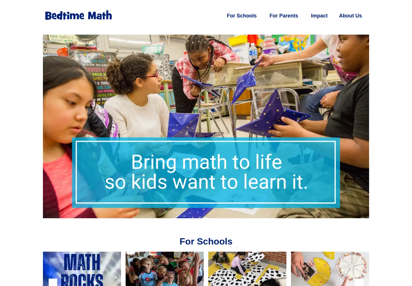 Screenshot of bedtimemath.org