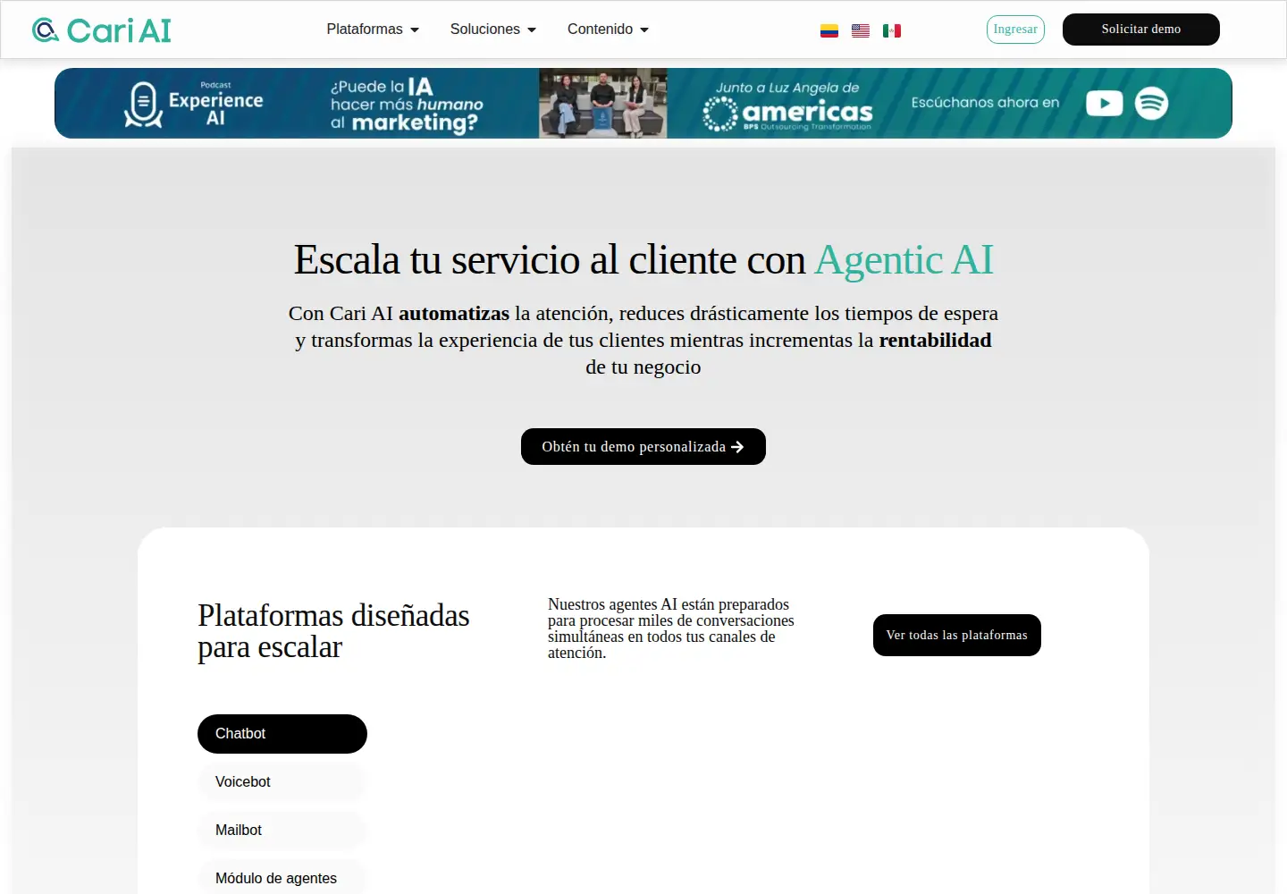 Screenshot of cariai.com